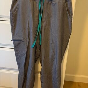 Figs high waisted petite graphite Zamora jogger scrub pants